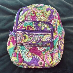Vera Bradley Women's Purple and Teal Backpack